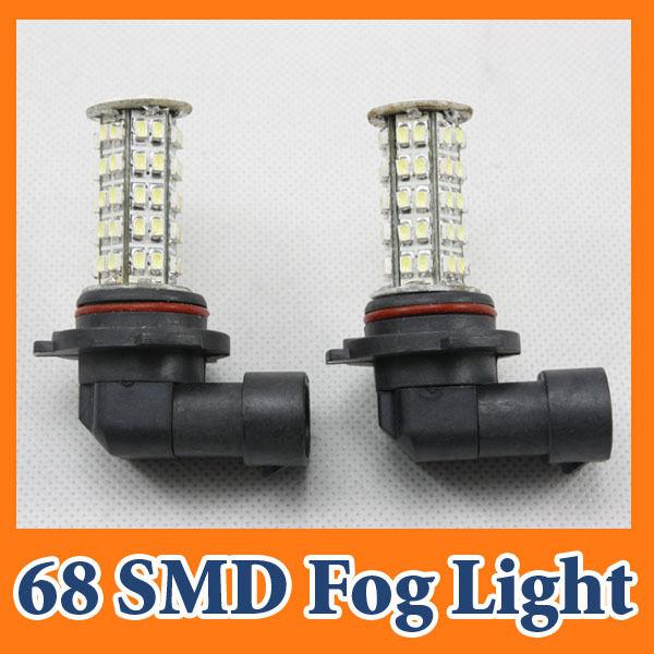 2x 9006 hb4 68 smd 1206 led hid white fog driving running daytime car light lamp