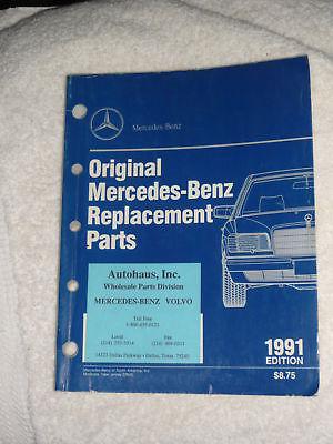 Original mercedes-benz replacement parts 1991 edition