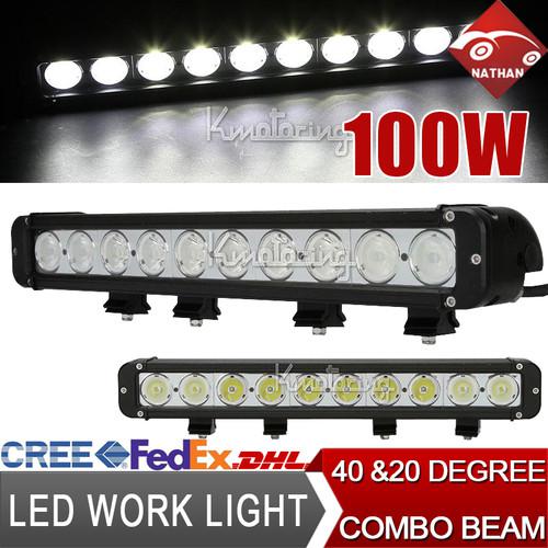 100w 8600lm cree combo led work light offroad ute 4x4 spot flood 120w/80w/180w