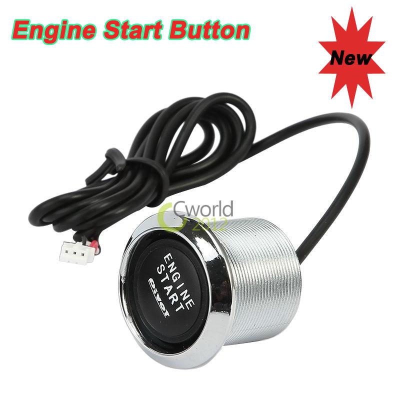 12v dc engine start starter ignition push button switch kit with blue led