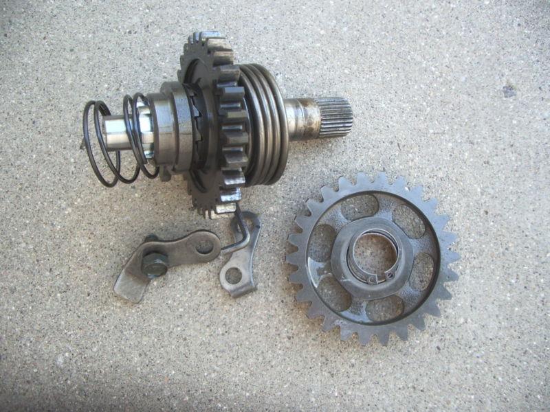 1997 suzuki rm125 kickstart gear & return plus idler gear kickstarter