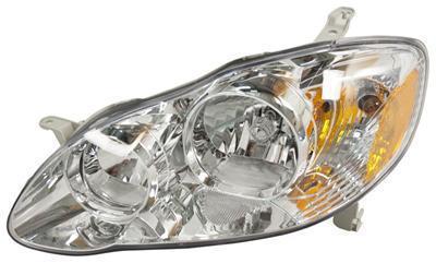 Sherman 8175-153-1 headlight assembly left toyota corolla