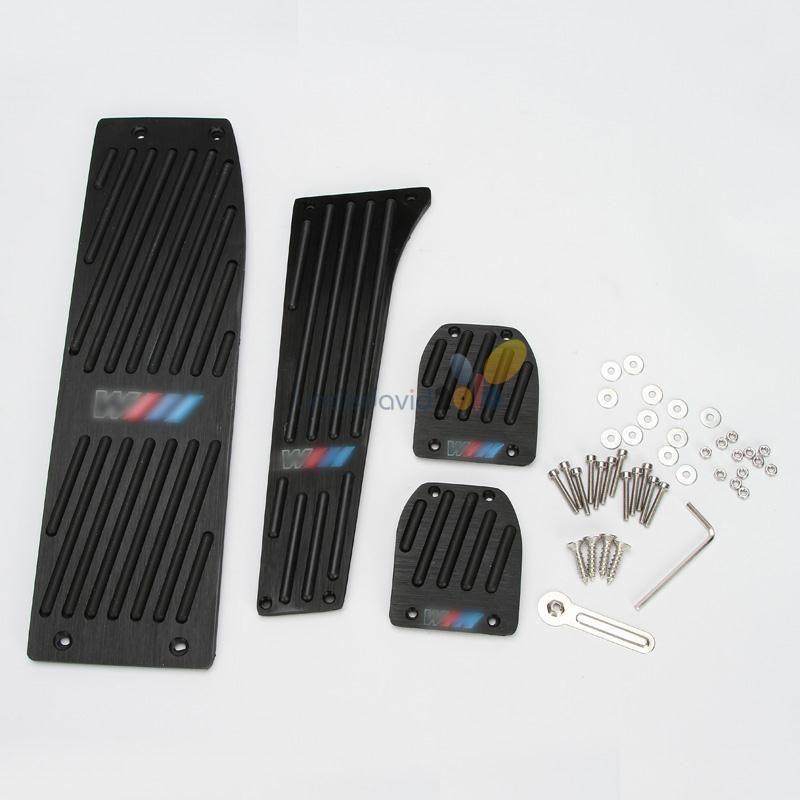 Black mt foot rest pedals set for bmw e30 e36 e46 e87 e90 e91 e92 e93 m3