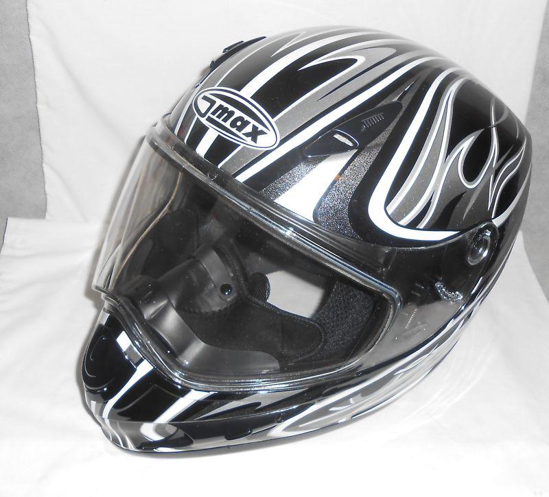 Gmax gm37x snow off road tc-5 black & white extra large helmet