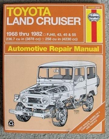 Haynes toyota land cruiser 1968 thru 1982 automotive repair manual