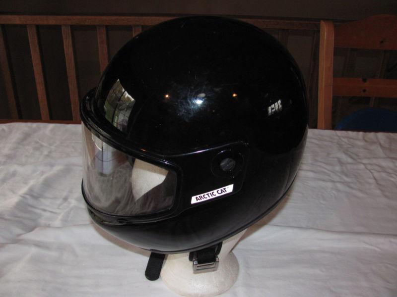 Arctic cat helmet w/shied - black - youth size l