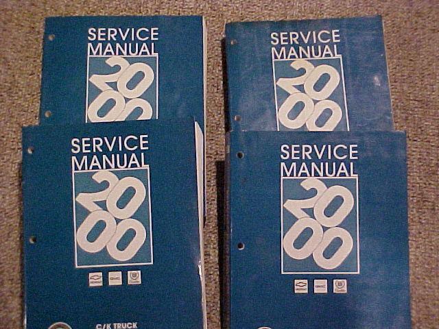 2000 chevrolet ck truck gm shop manuals 1-4 free ship