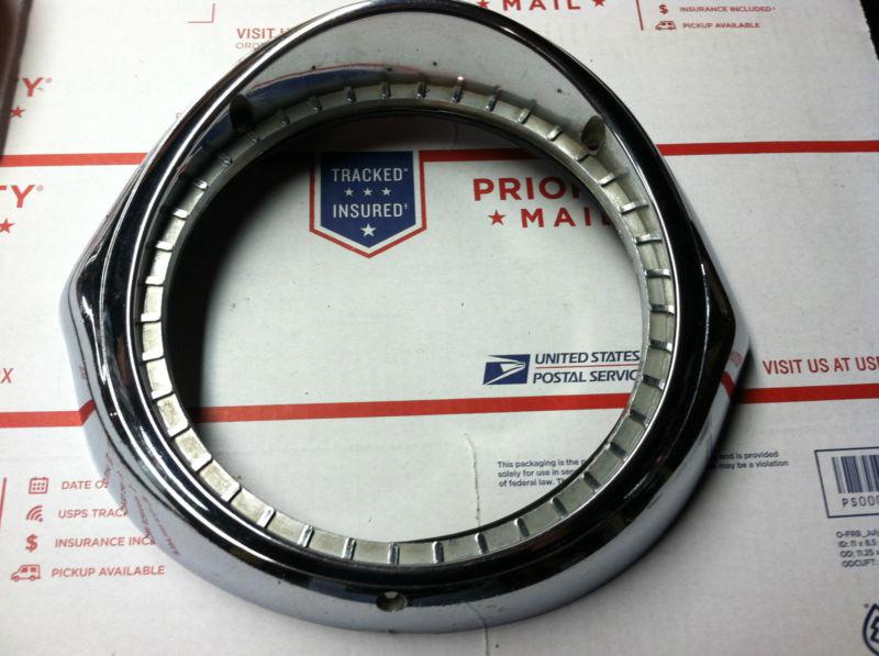 1957 buick headlight trim rings original minor pits 