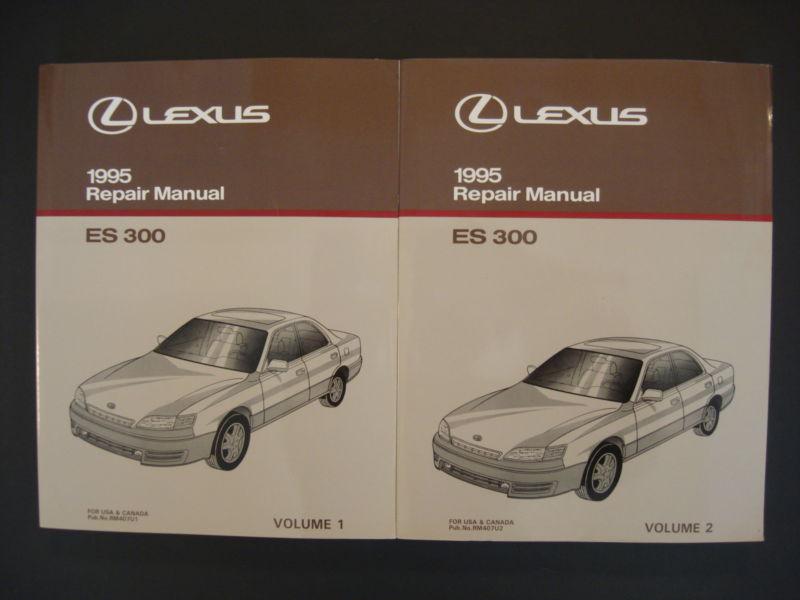 1995 lexus es 300 service repair manual oem - 2 volume set - 95 es300