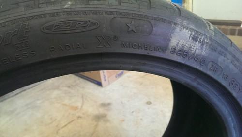 225/40r18 (88y) michelin pilot sport 2 zero pressure 