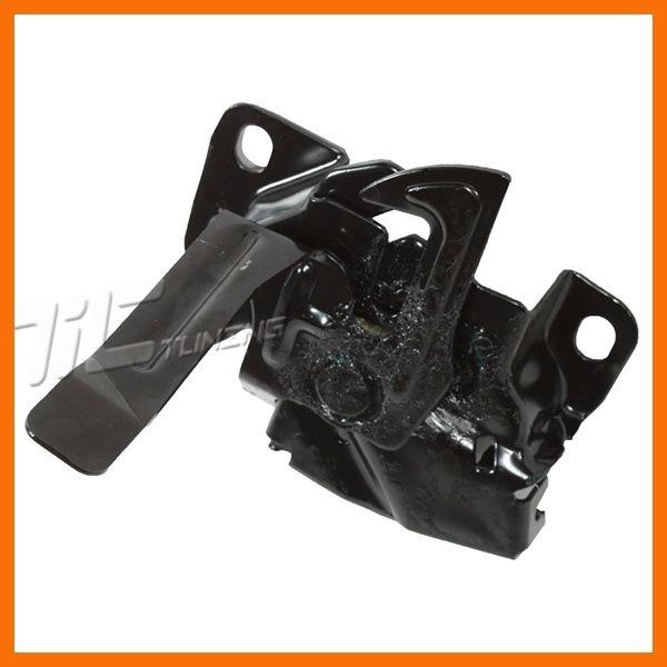 06-11 honda civic hood latch primed black steel assembly 2/4dr lock wo alarm sys