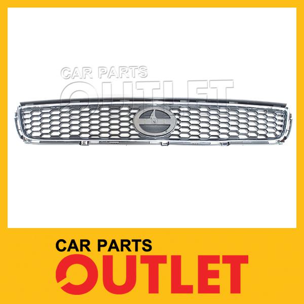 05 06 07 scion tc front grille grill chrome modling black mesh insert plastic