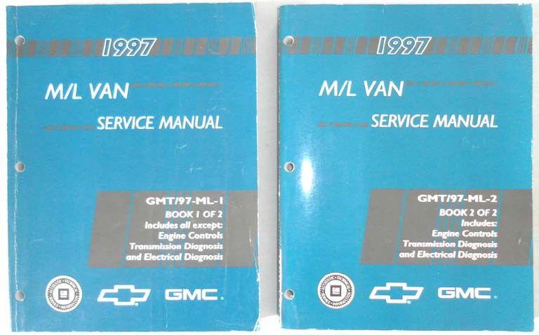 1997 chevrolet gmc m/l van   service manual set 