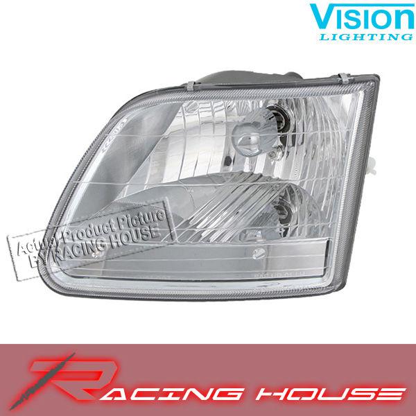 L/h headlight driver side lamp kit unit 1999-2001 ford f250 f350 f450 f550