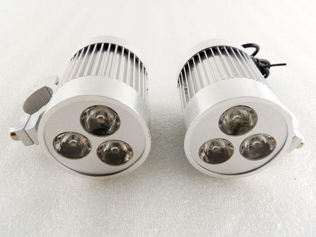 Led spot fog 9w cree light motorcycle street sport custom bike