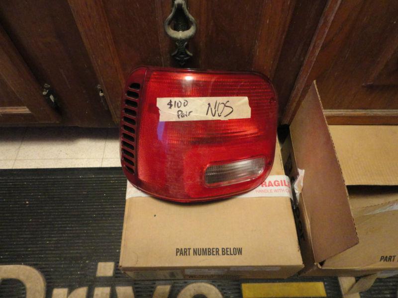 Mopar nos dodge full size van tail lights, pair