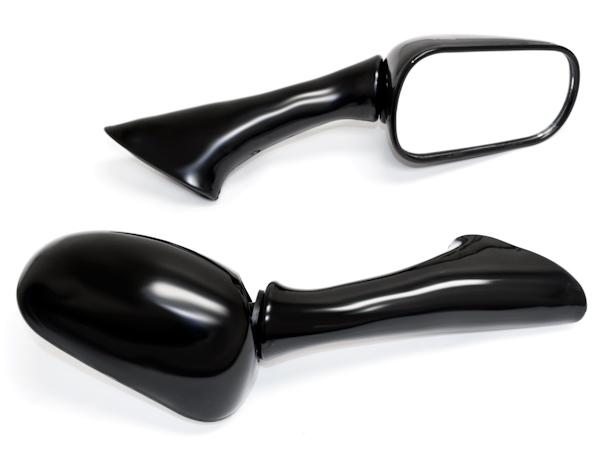 Black motorcycle mirrors left & right for 1993-1996 honda cbr 1000f / cbr1000f