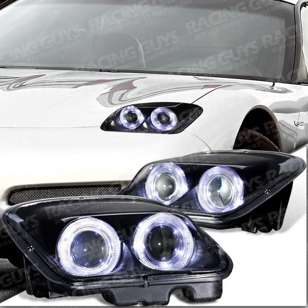 97-04 chevy corvette c5 coupe led halo projector headlights lamps new pair