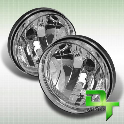 07-13 sierra pickup truck clear bumper fog driving lights lamps left+right pair