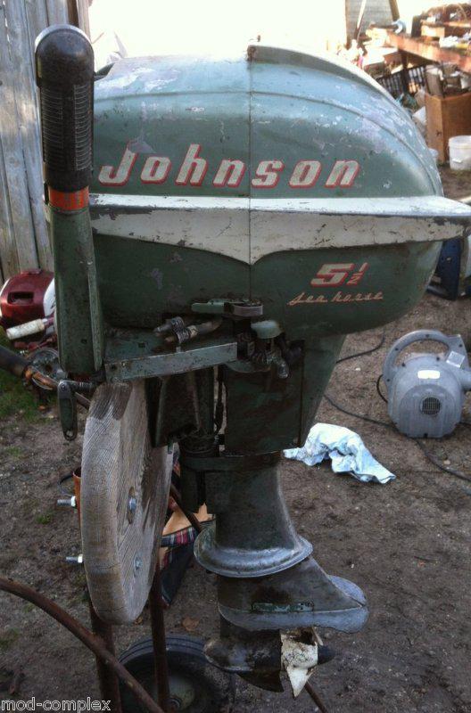 Johnson 5.5hp outboard motor complete vintage model cd 12