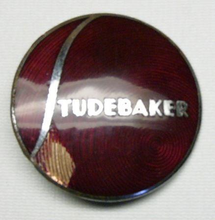 Original studebaker enamel emblem antique badge vintage red enamel antiqueused 