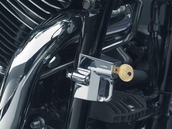 Kuryakyn universal chrome helmet lock