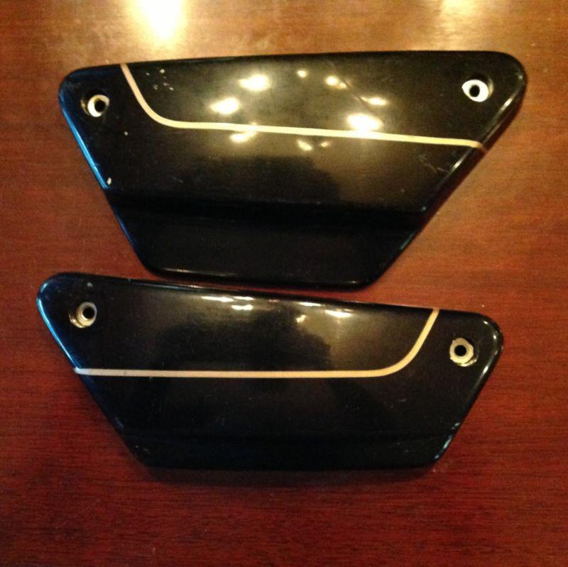 Oem harley left & right side covers fit 82-94 fxr fxrt fxrp fxrd fxrs fxlr