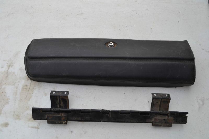 1968 - 1970 mopar b-body black glove box door with spring bracket