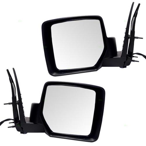 New pair set power side view mirror glass housing heat heated 08-12 jeep liberty