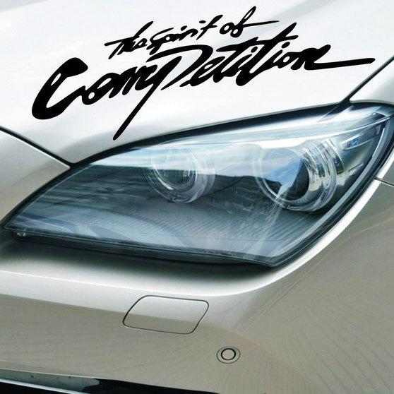 Car engine hood decal stickers sports carstickers for"competition"