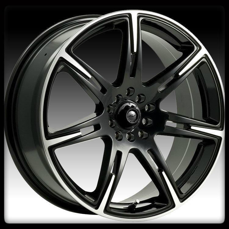 16x7.5 icw racing 210mb kamikaze 5x100 5x4.5 wrx rsx black machined wheels rims