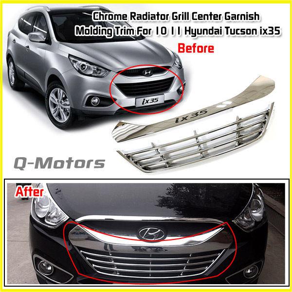 For 2010 2011 hyundai tucson ix35 radiator grill center garnish moulding trim 