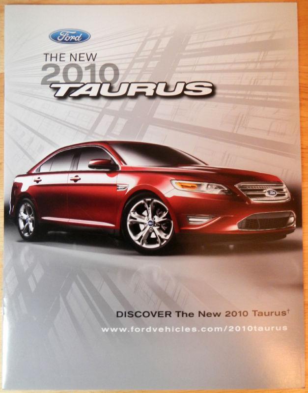 New 2010 ford taurus & taurus sho dealer salesperson preview literature brochure