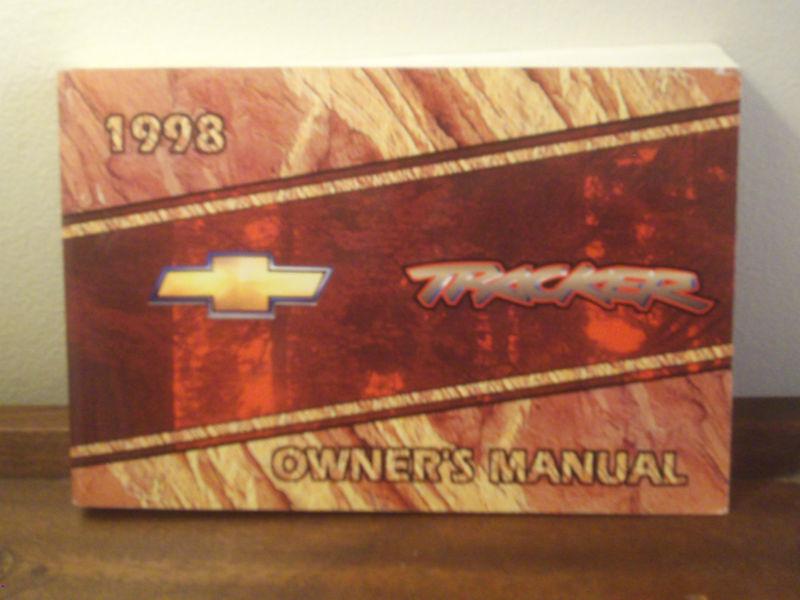1998 chevrolet tracker owner's manual