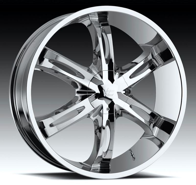 20" vision hollywood 6 5x4.5 fairlane mustang charger wheels rims free lugs