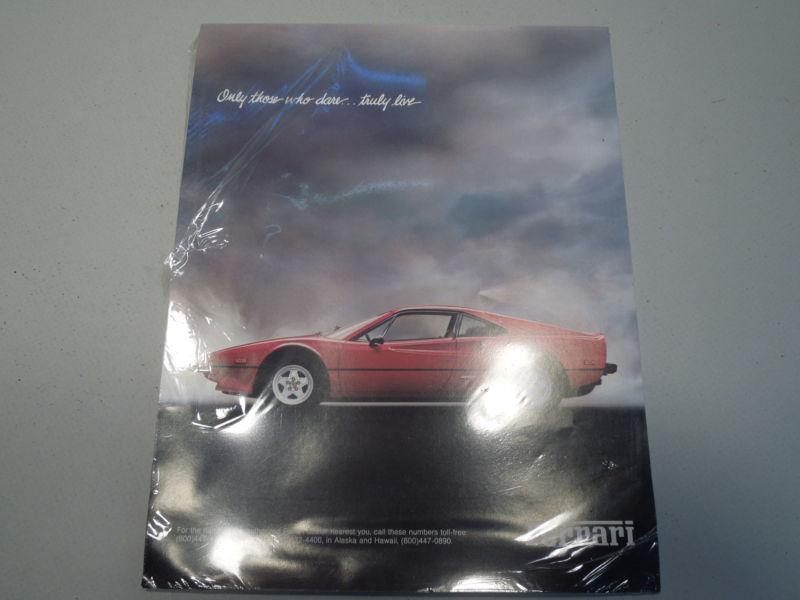 1981 ferrari 308 gtb  advertising  cut  spec sheet  nos