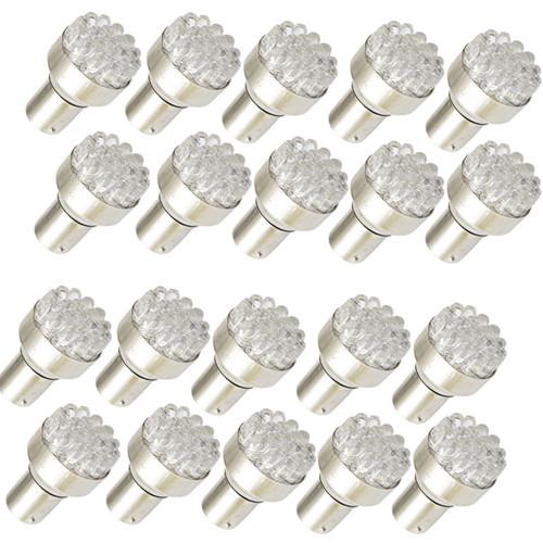 20x car 1156 382 ba15s tail brake turn signal 19 led bulb lamp light white