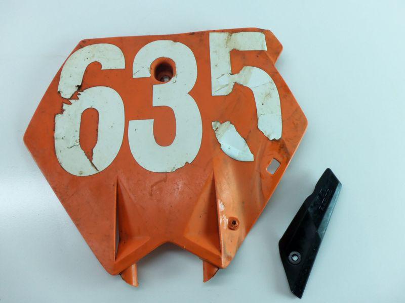 05 ktm 105 / 85  front number plate    #2ns