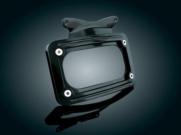 Kuryakyn black curved license plate frame 3147 harley street glide 2010-2013