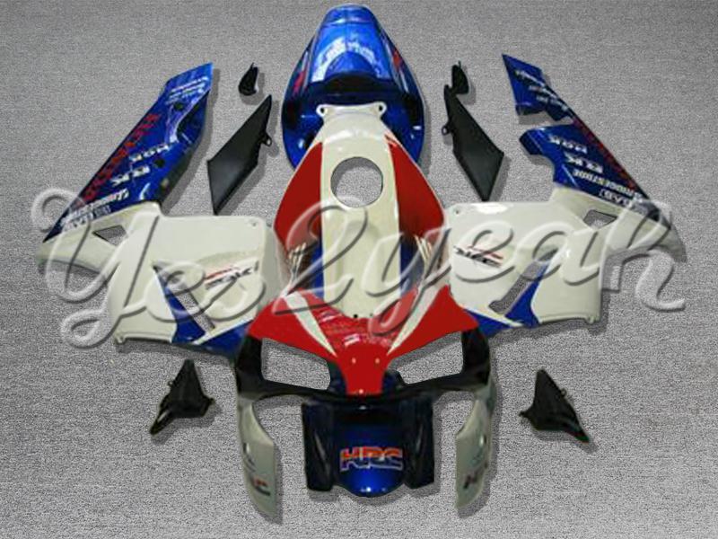 Injection molded fit 2003 2004 cbr600rr 03 04 blue red white fairing zn837