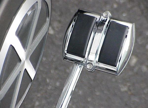 Harley davidson sportster dyna wide glide v-rod chrome brake pedal cover