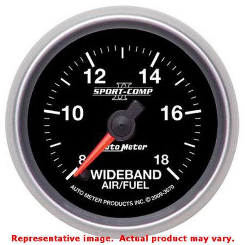 Auto meter 3670 sport-comp ii series brushed aluminum 2-1/16&#034; (52.4mm) range: 8