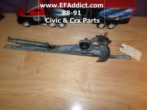 88-89 crx  window regulator passenger right side door regulator