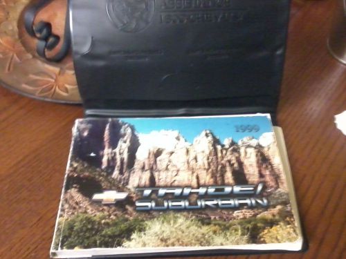 1999 tahoe/suburban owners manual with case