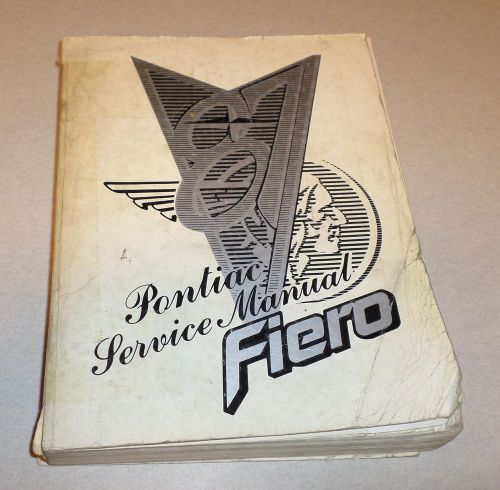 Nice 1987 pontiac fiero oem service shop manual repair book