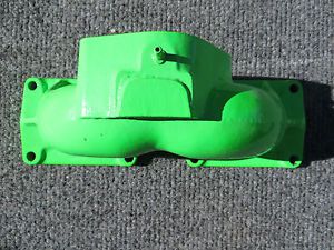 Kawasaki 650 jet ski stock intake manifold, powder coated bright green