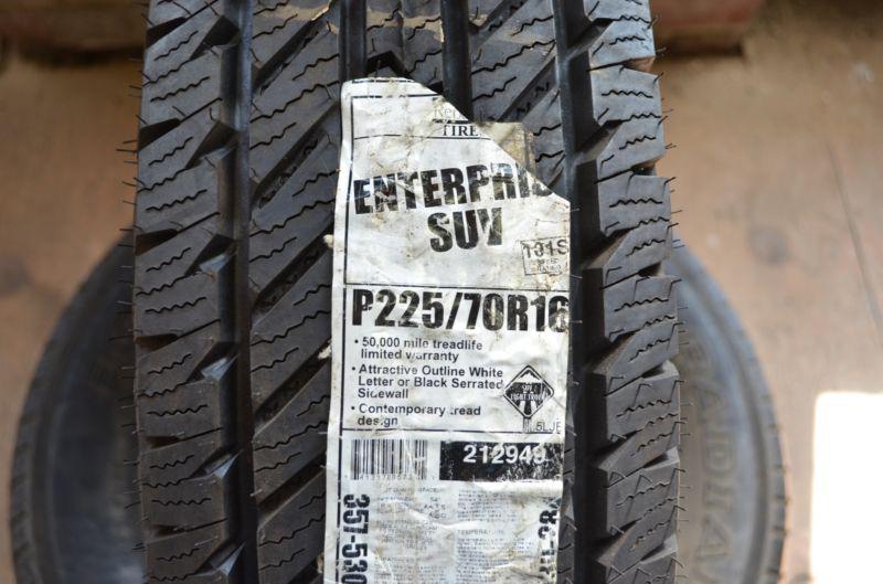 1 new 225 70 16 republic enterprise suv tire