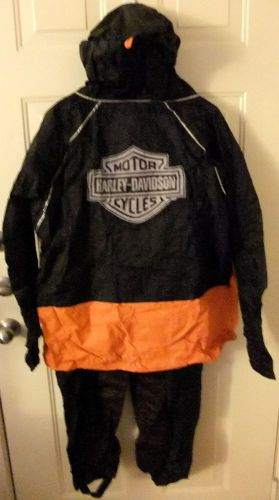 Harley-davidson canal street colorblock rainsuit jacket pants xl 98246-06vm