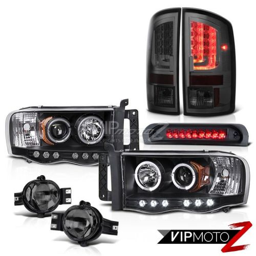 02-05 dodge ram 1500 2500 ws taillights headlights foglamps 3rd brake light led