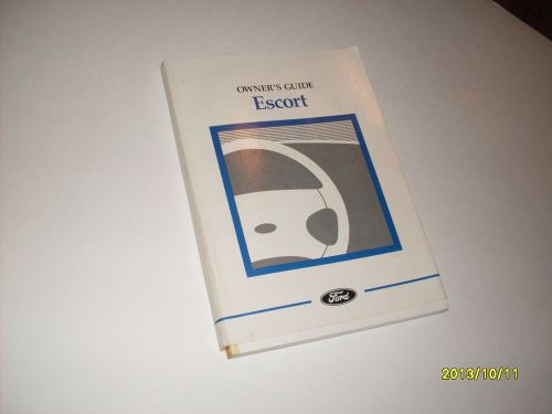 1996 97 ford escort owners manual owner&#039;s guide book original 2nd printing